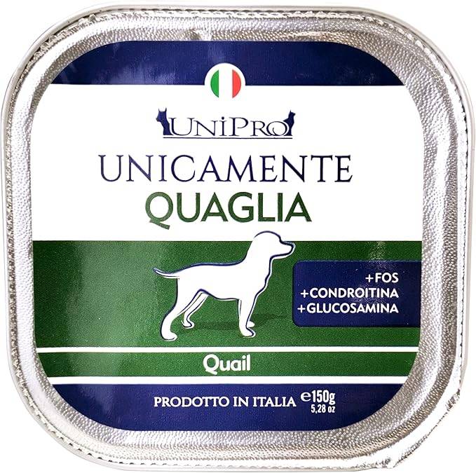 Unipro Cane Quaglia Monoproteico 150 Gr 22x